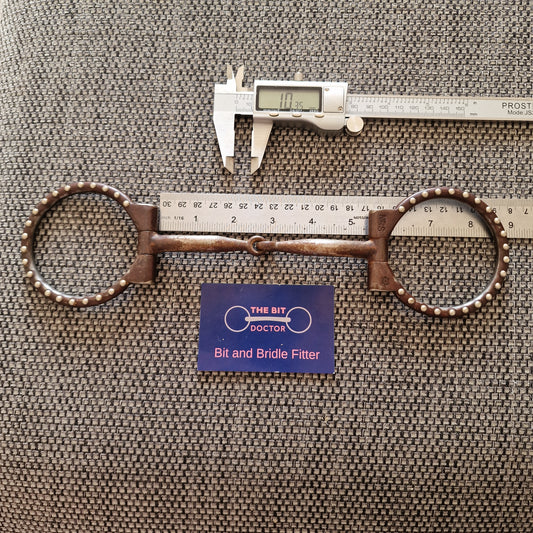 5.25" sweet iron western d-ring jointed snaffle Bit B1538