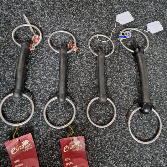 Clearance New Loose ring Rubber Mullen Snaffle Bit