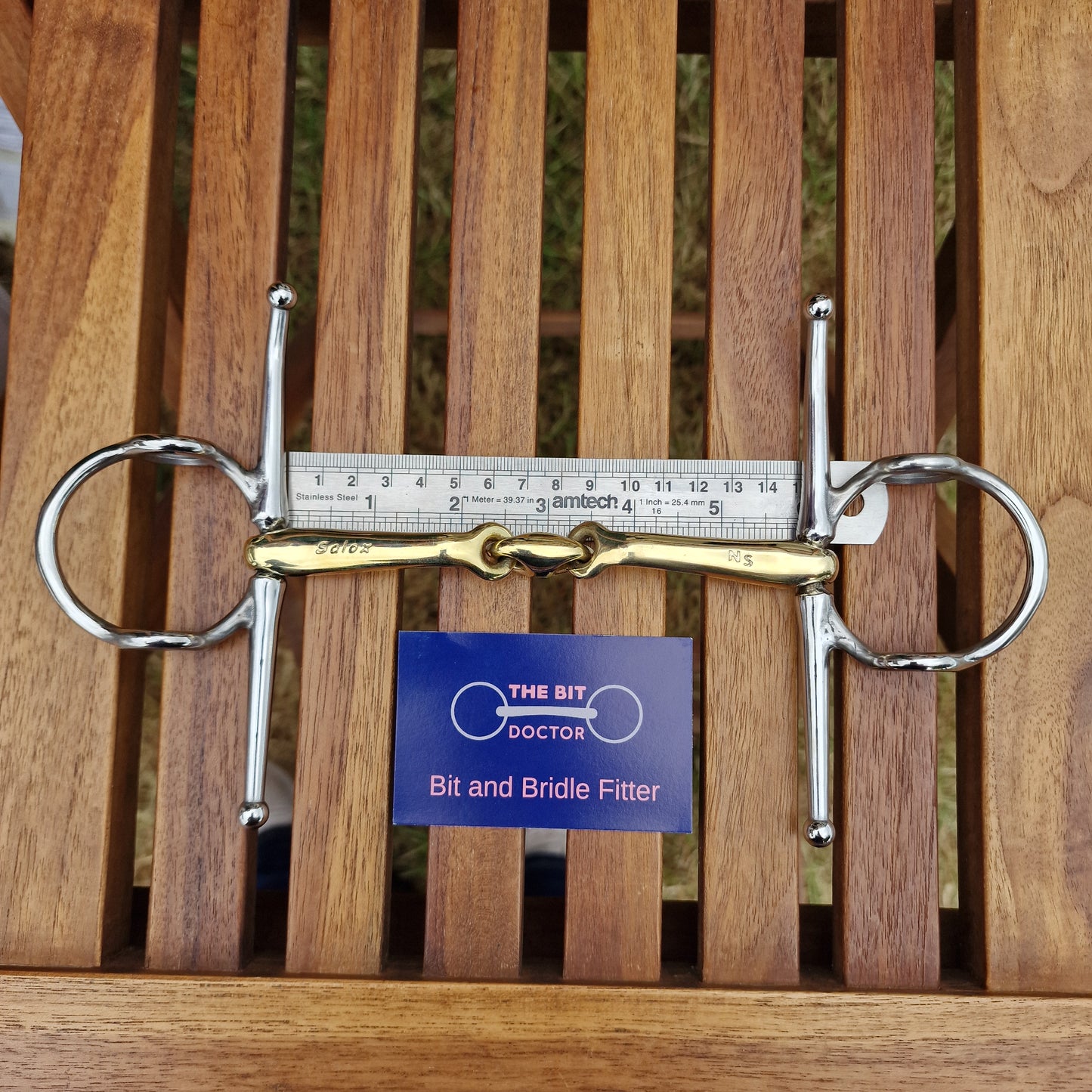 5.75" neue schule tranz angle lozenge nelson gag bit B735