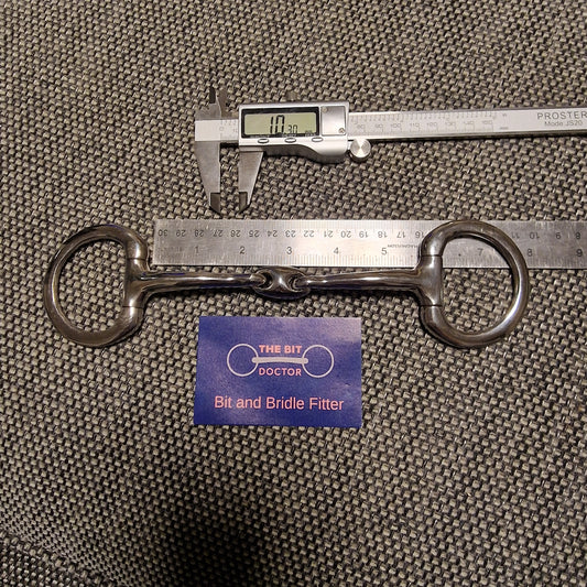 5.5" horsemanship saddery eclipse lozenge eggbutt  snaffle bit B295