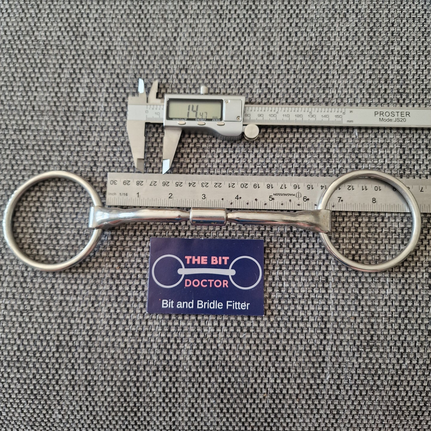 6" Expert Bits comfy barrel loose ring snaffle Bit B1695