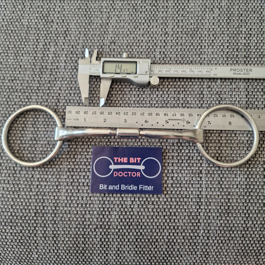 6" Expert Bits comfy barrel loose ring snaffle Bit B1695