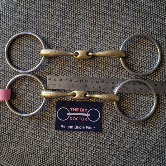 5" Neue Schule Team Up lozenge loose ring snaffle bit B398
