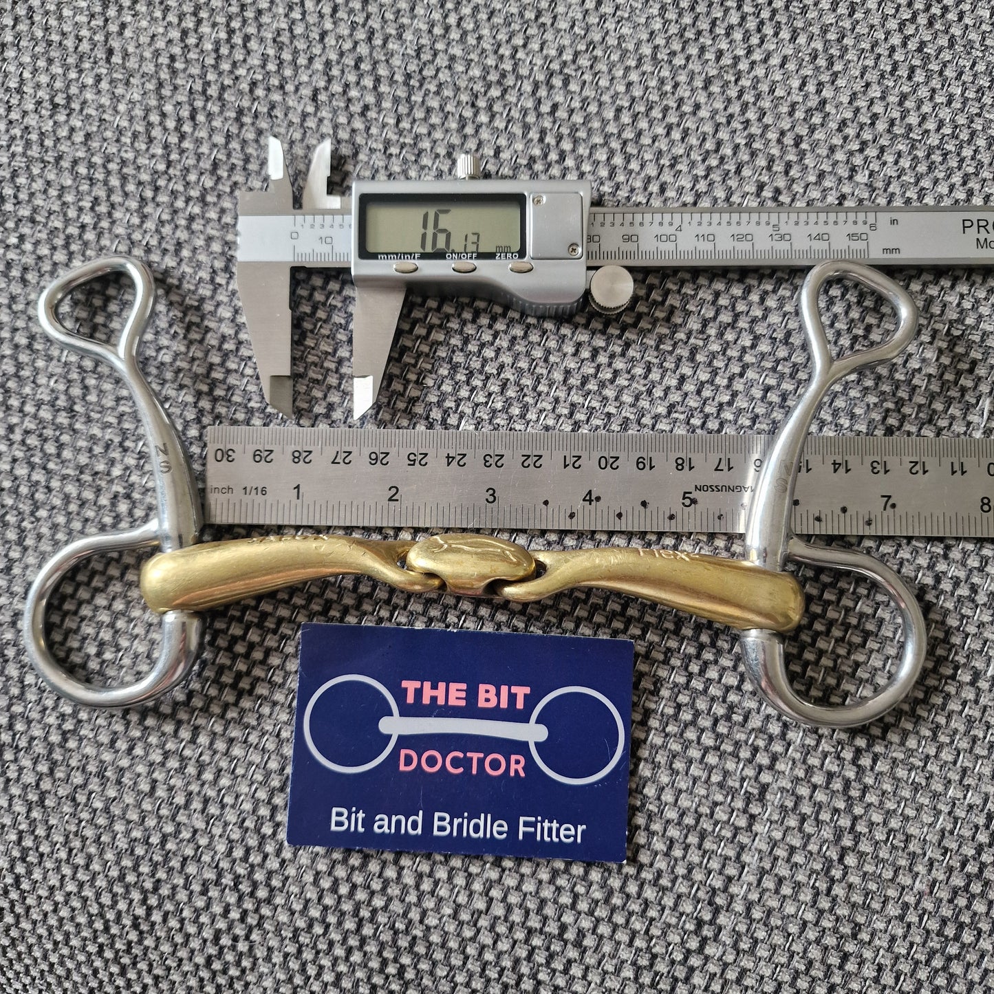 Medium 5" 5.25" 5.5" neue schule turtle top hanging cheek snaffle Bit B989