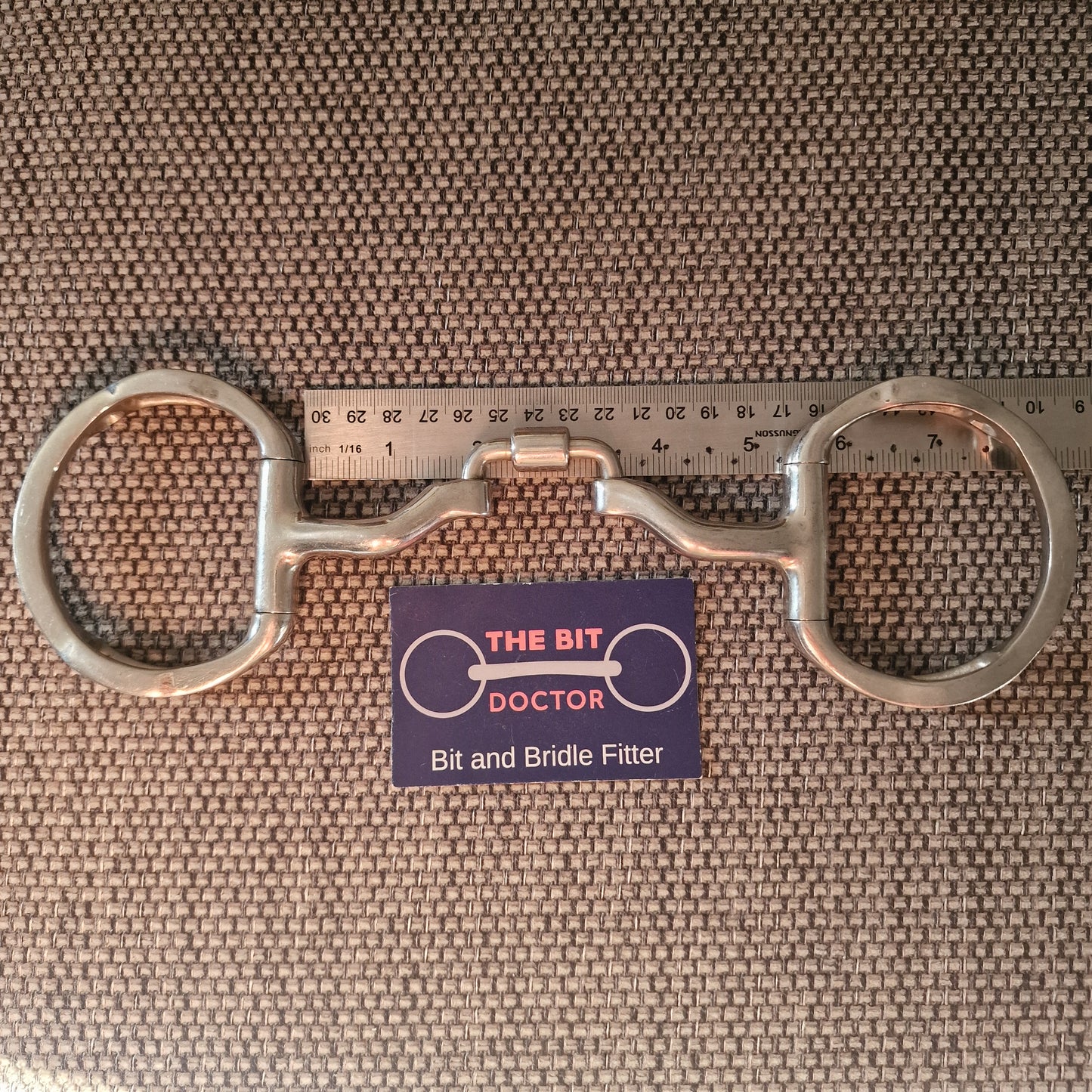 5" 5.25" myler mb27-pb correctional ported barrel eggbutt snaffle with hooks Bit B1791