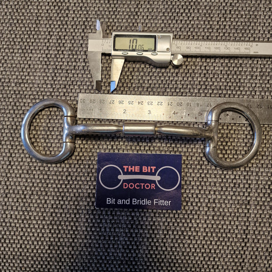 5" horsemanship saddery HP relief comfy mullen barrel eggbutt snaffle snaffle bit B1120
