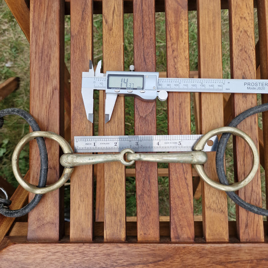 5.25" nickel jointed Shrewsbury gag bit B1057