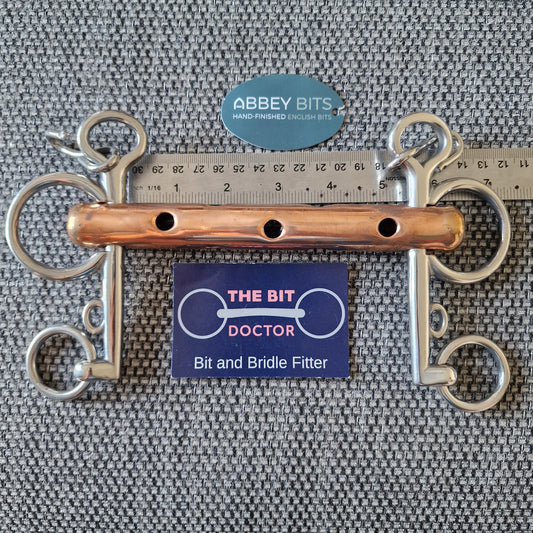 5.25" new abbey custom copper flute windsucker pelham Bit B1471