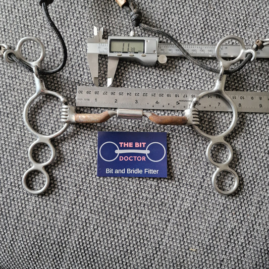 5" myler mb04 low port comfort barrel long shank combination bit B888