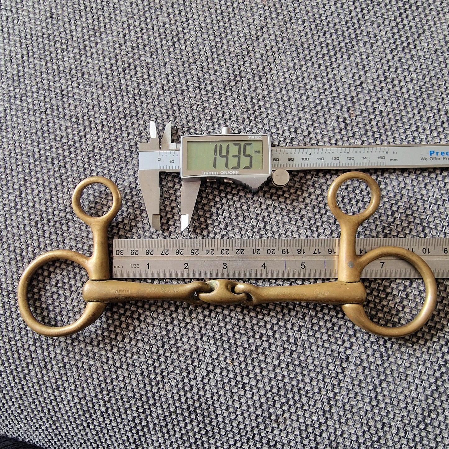 5.75" sprenger kk ultra hanging cheek lozenge snaffle bit B299