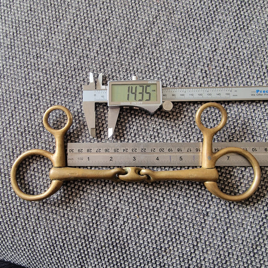 5.75" sprenger kk ultra hanging cheek lozenge snaffle bit B299