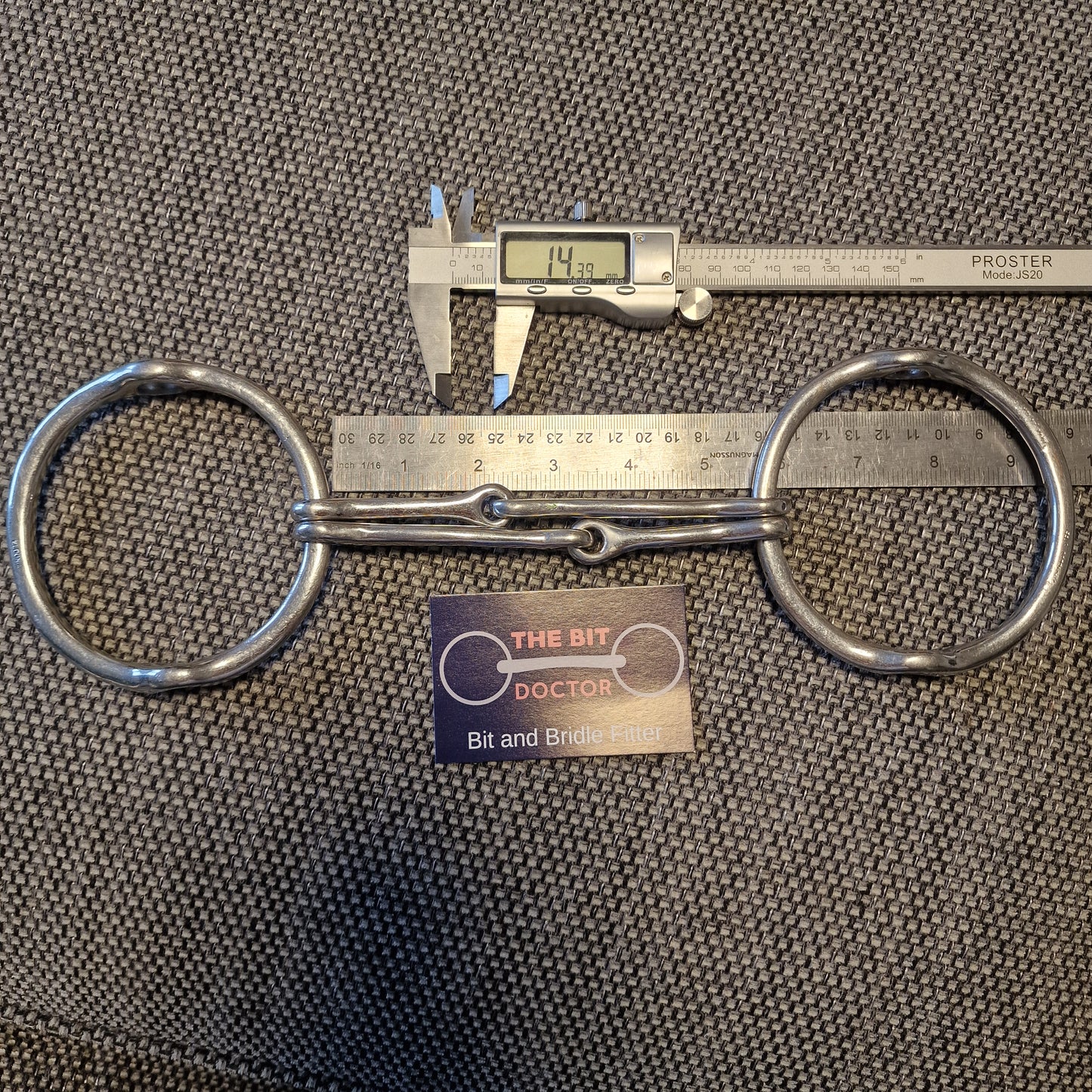 5.5" Abbey custom barrie w-mouth balding gag bit B816