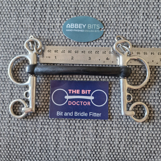 4.5" new abbey custom thinner vulcanite mullen baby pelham bit B1680