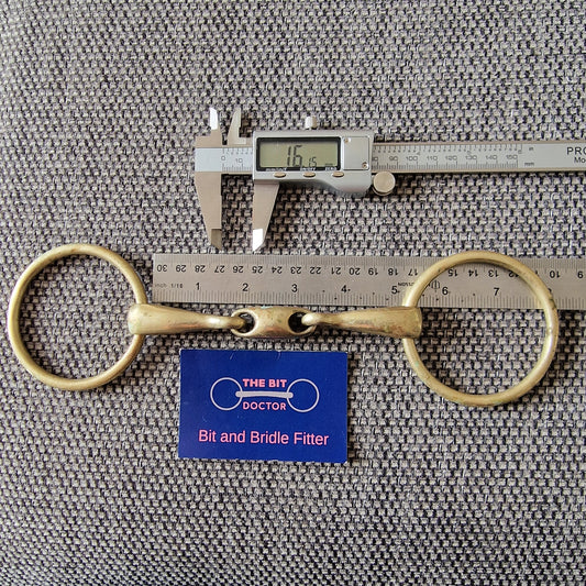 5" loose ring copper lozenge snaffle Bit B1472