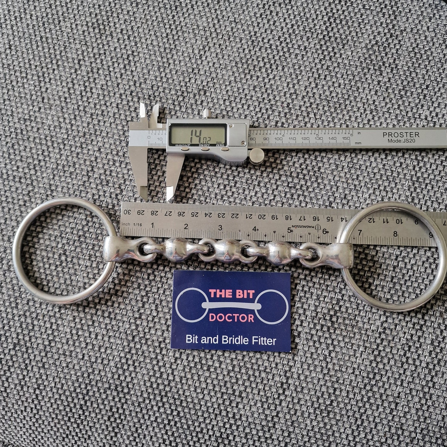 6.25" waterford snaffle bit B551