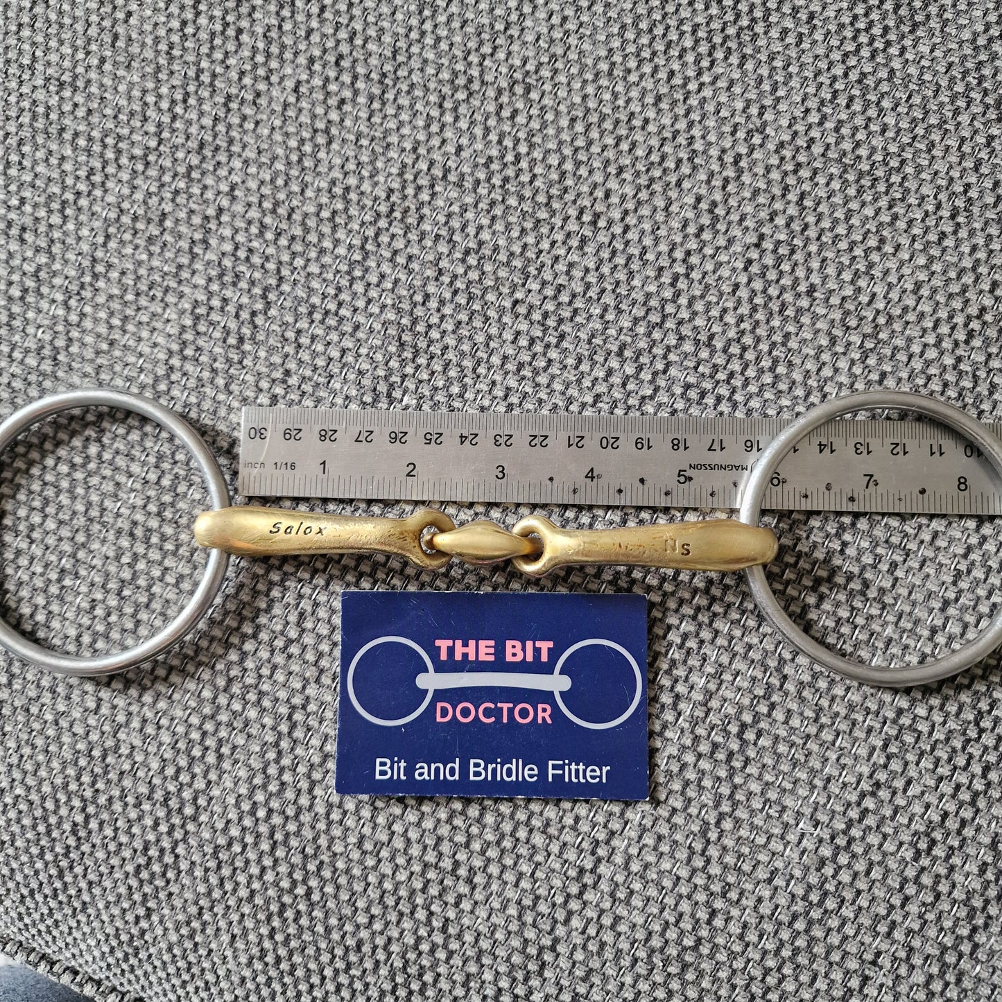 5.5" neue schule starter lozenge loose ring snaffle Bit B1836