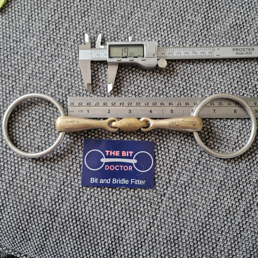 5.75" loose ring copper lozenge snaffle bit B1243
