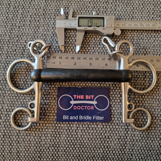 4.5" new Eldonian mullen rubber pelham bit B729