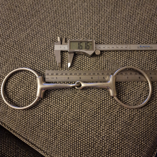 5.25" loose ring sleeve jointed snaffle bit B357