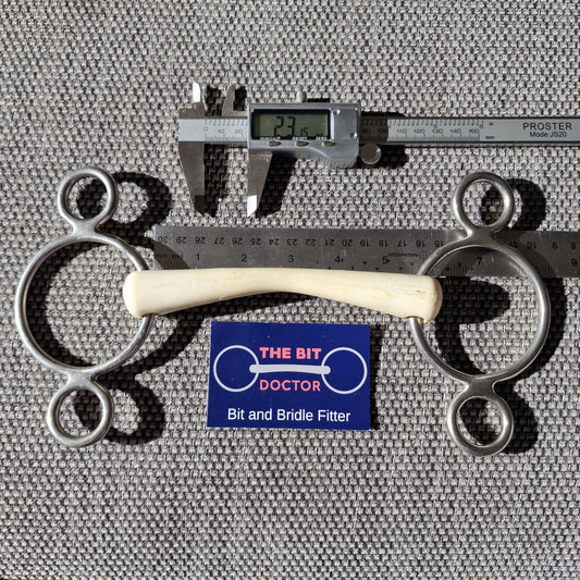 5.5" Nathe Flexi mullen 2-ring universal gag Bit B1555