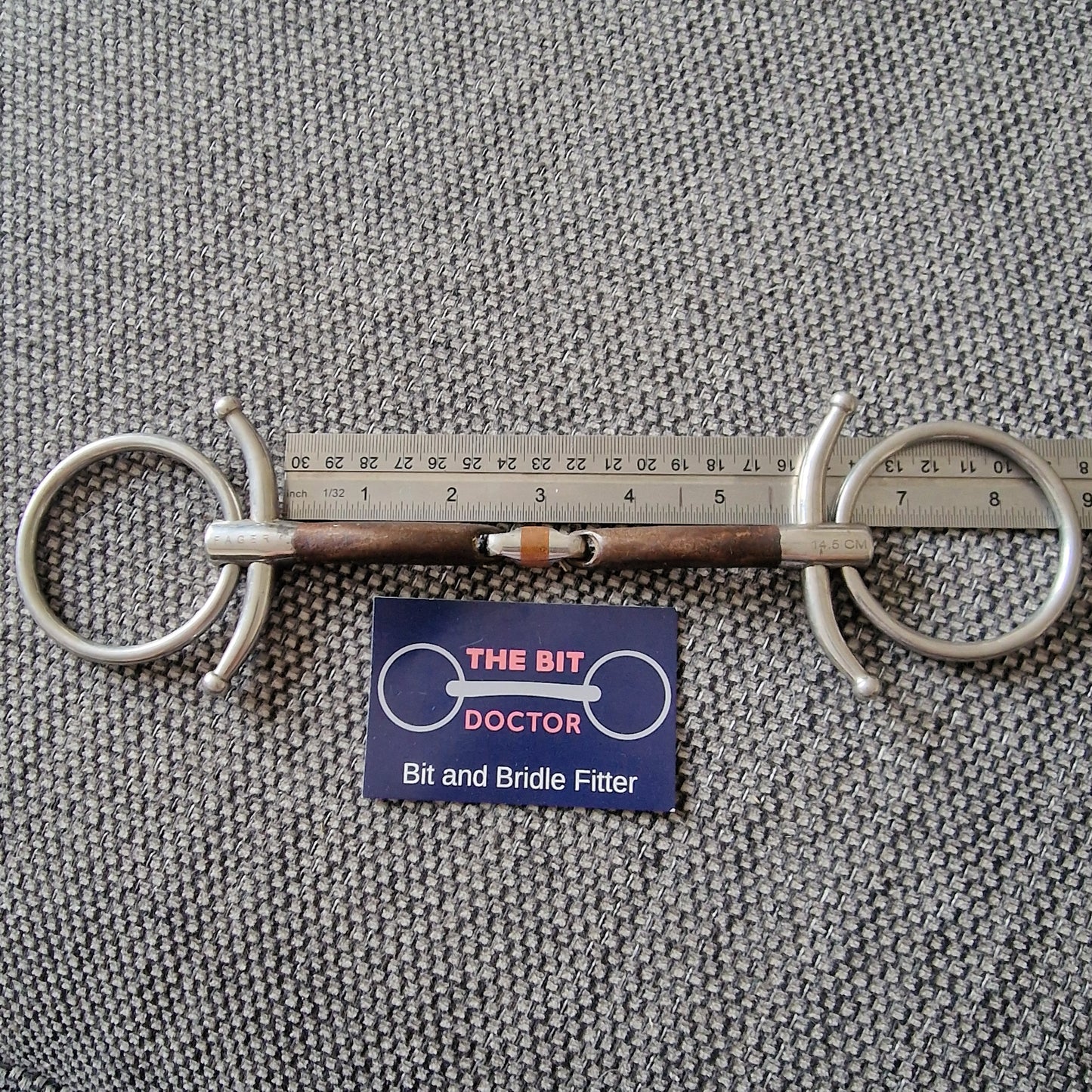 5.75" fager John baby fulmer sweet iron Lozenge Snaffle bit B156