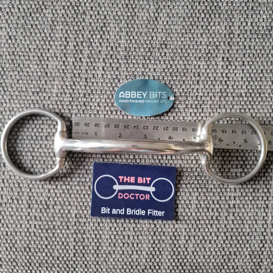 5" new abbey custom informed designs symmetry mullen eggbutt snaffle Bit B1727