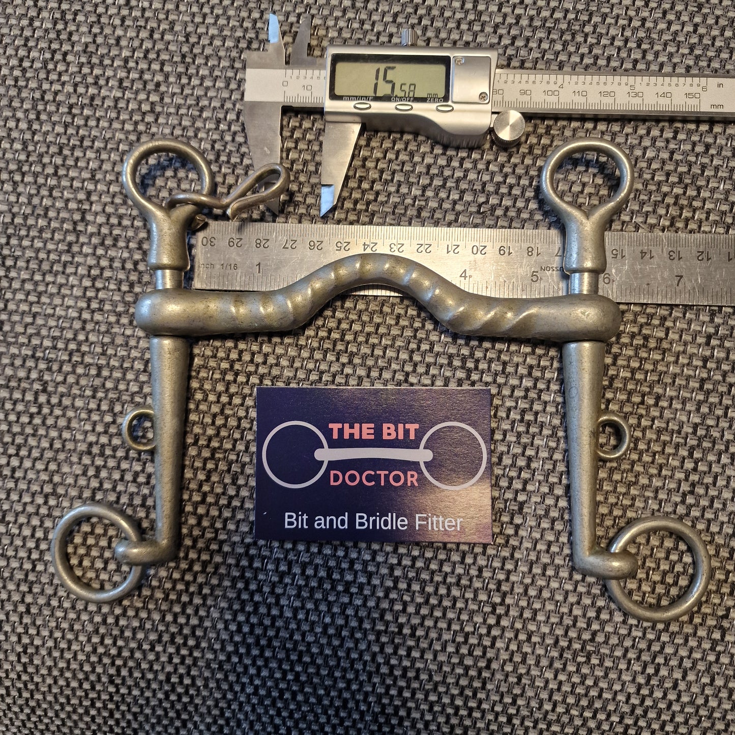 5" vintage nickel weymouth double bit B663