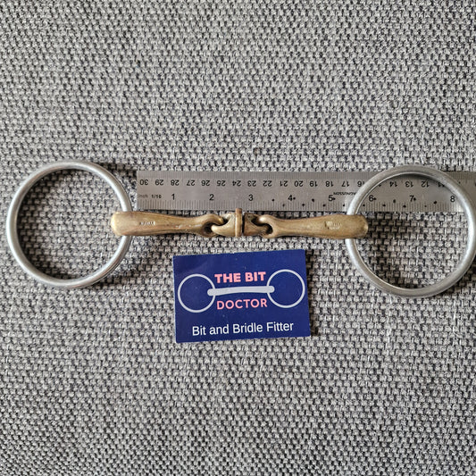 5.25" sprenger WH ultra loose ring snaffle Bit B1776