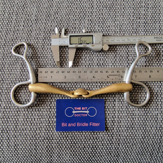 Extra large 6" neue schule turtle tactio Flex T hanging cheek snaffle bit B530