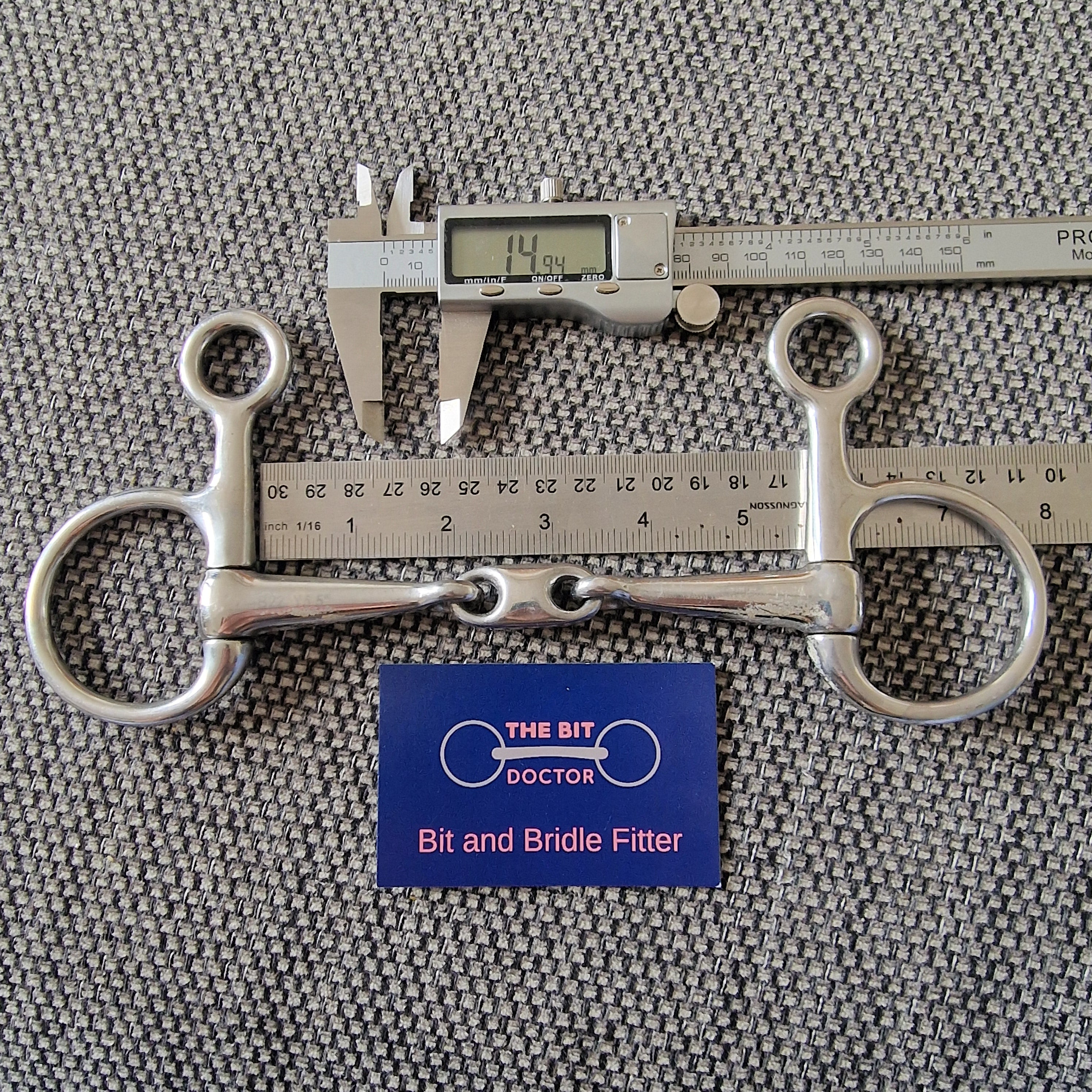 5.5" hanging cheek lozenge snaffle Bit B1314 – The Bit Doctor