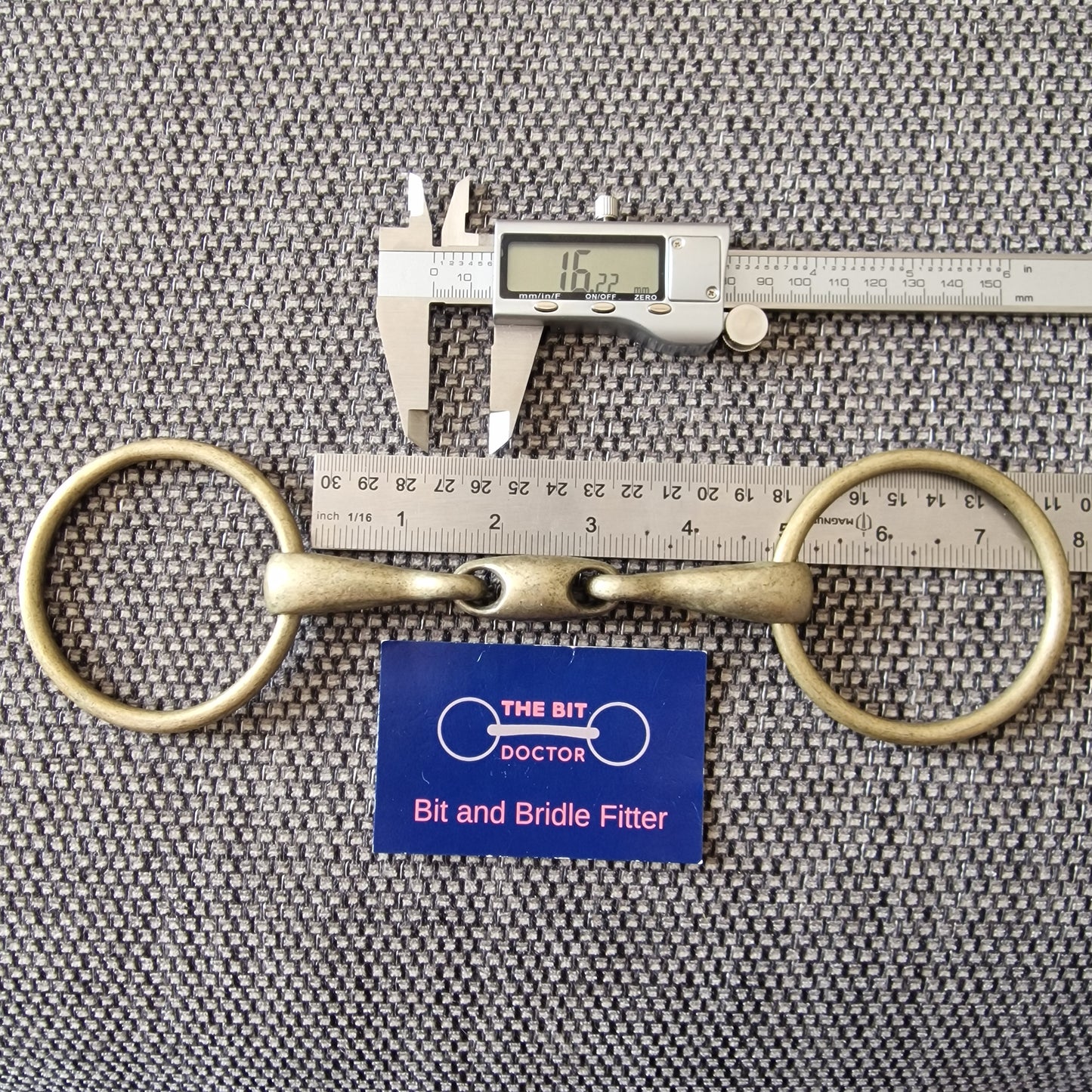 4.75" copper loose ring lozenge snaffle Bit B1601