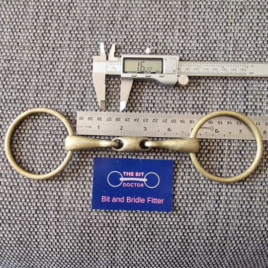 4.75" copper loose ring lozenge snaffle Bit B1601