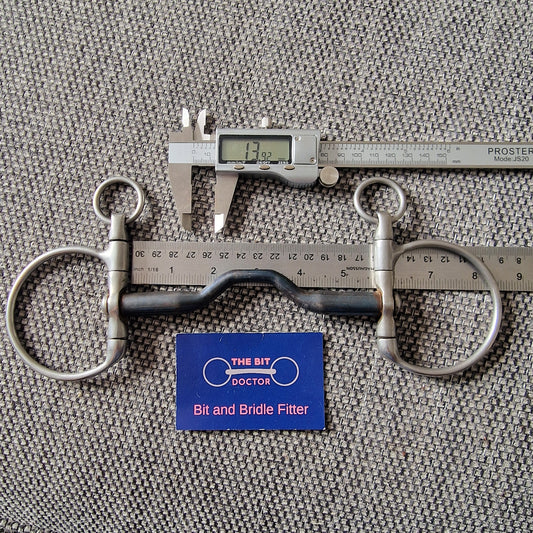5.5" 140mm bombers DC Dressage happy tongue swivel snaffle bit B384