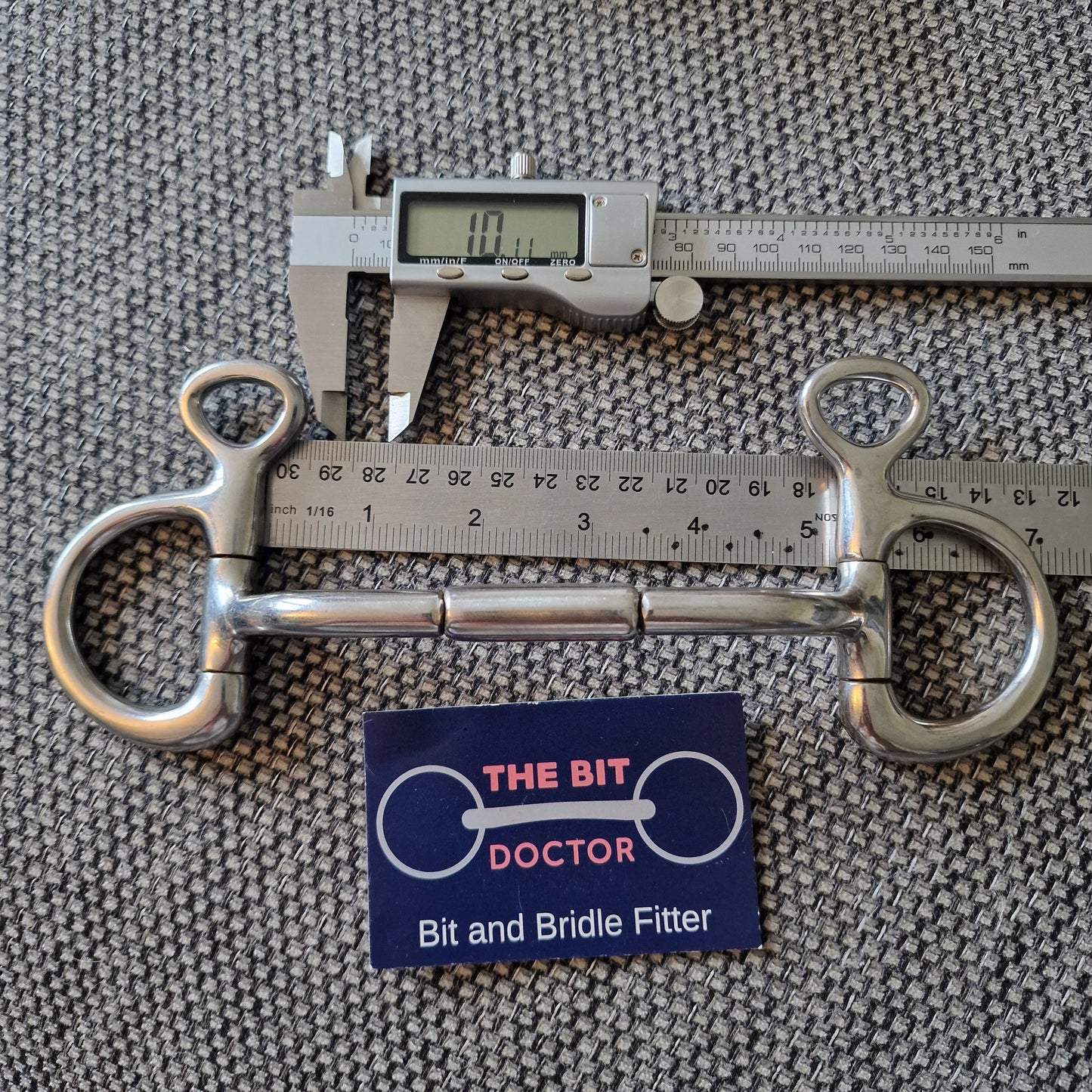 5" horsemanship saddery mullen barrel hanging cheek Snaffle bit B494
