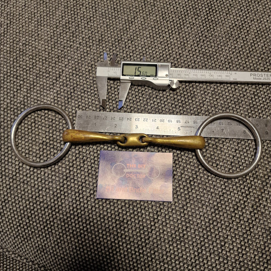5.5" loose ring copper lozenge snaffle bit B657