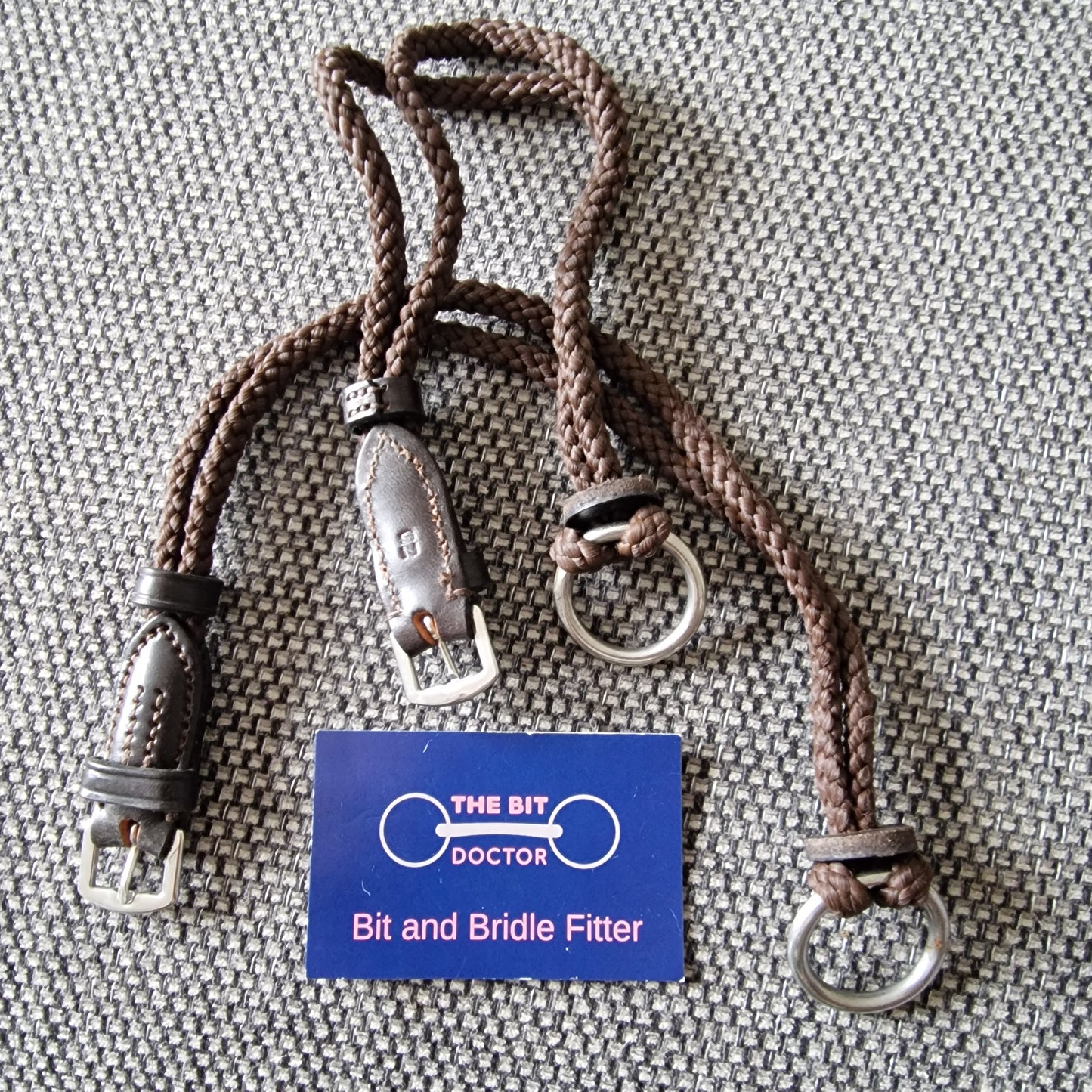 Neue schule brown rope gag cheeks