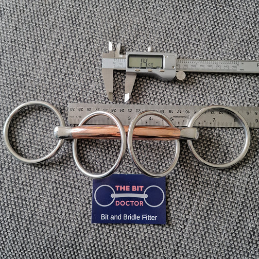 5.5" new copper mullen wilson snaffle Bit B1283