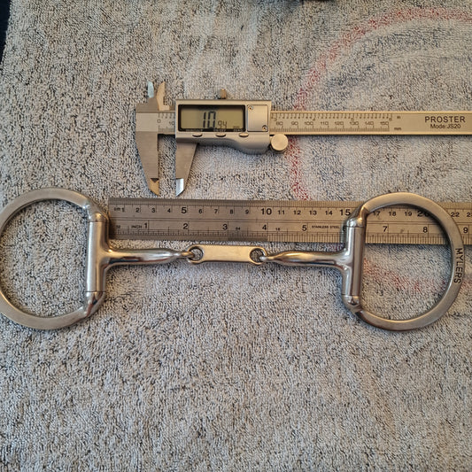 5.75" myler mb10 french link eggbutt snaffle bit B97