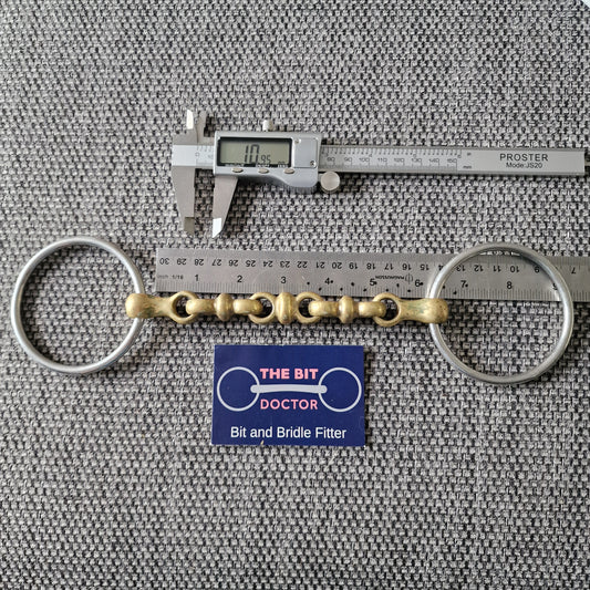 6" neue schule waterford loose ring snaffle bit B925