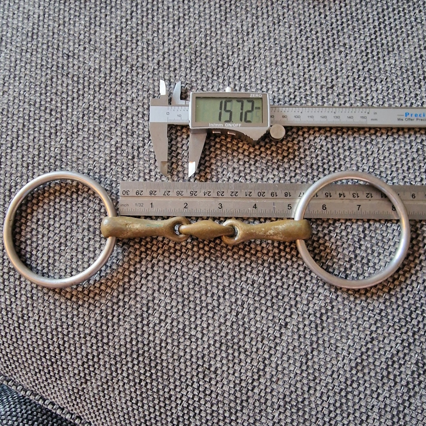 5" sprenger KK loose ring lozenge snaffle Bit B1168