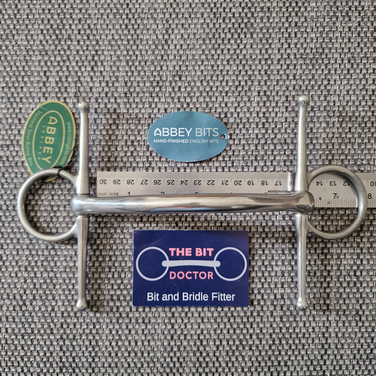 5.5" new Abbey custom informed designs symmetry mullen full cheek snaffle Bit B1530