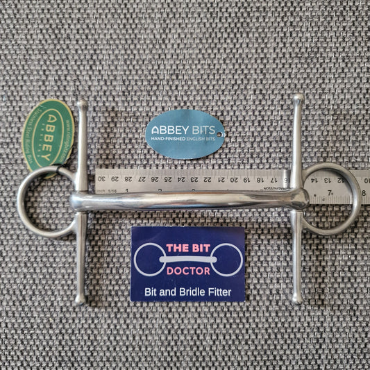 5.5" new Abbey custom informed designs symmetry mullen full cheek snaffle Bit B1530
