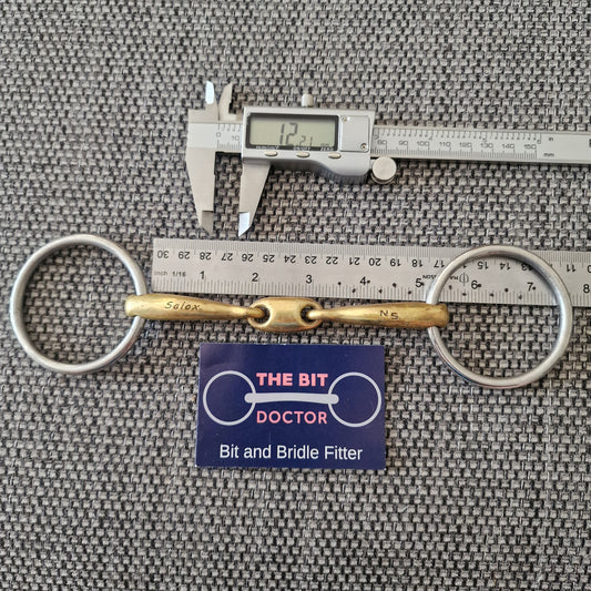 5" Neue Schule Team up Loose Ring Lozenge bradoon Snaffle bit B55