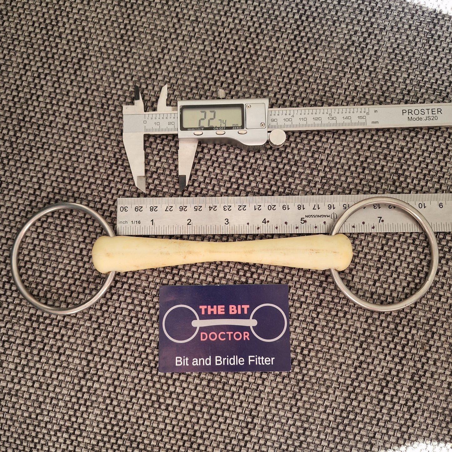 5.5" nathe flexi mullen loose ring snaffle bit B903