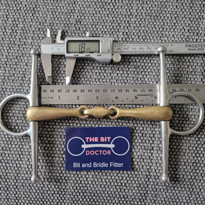 6" full cheek copper lozenge snaffle Bit B1452