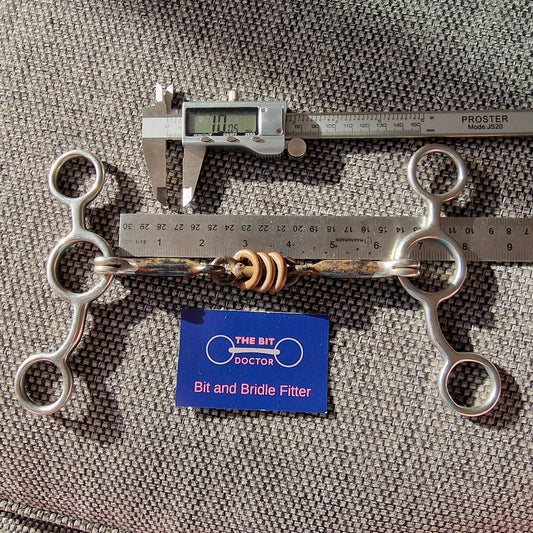 6.25" tom thumb copper roller gag bit B327
