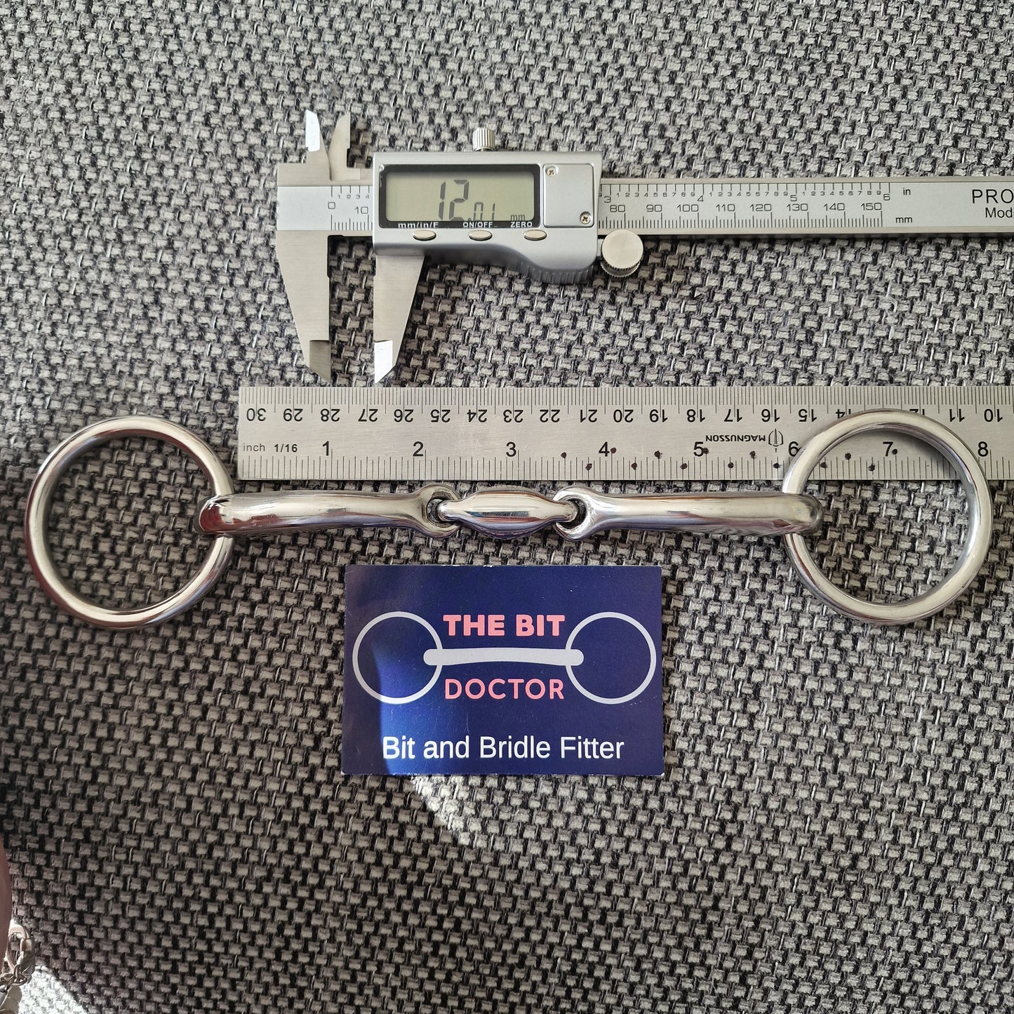 5.75" informed designs liberty lozenge loose ring bradoon snaffle Bit B1044