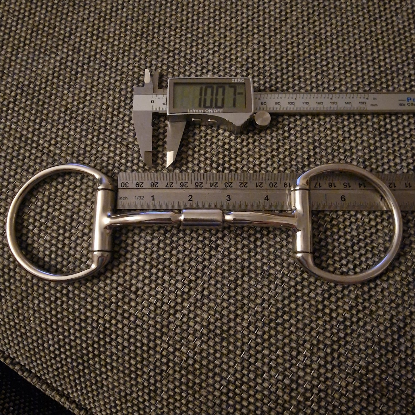 4.5" expert bits eggbutt comfy barrel snaffle bit B193