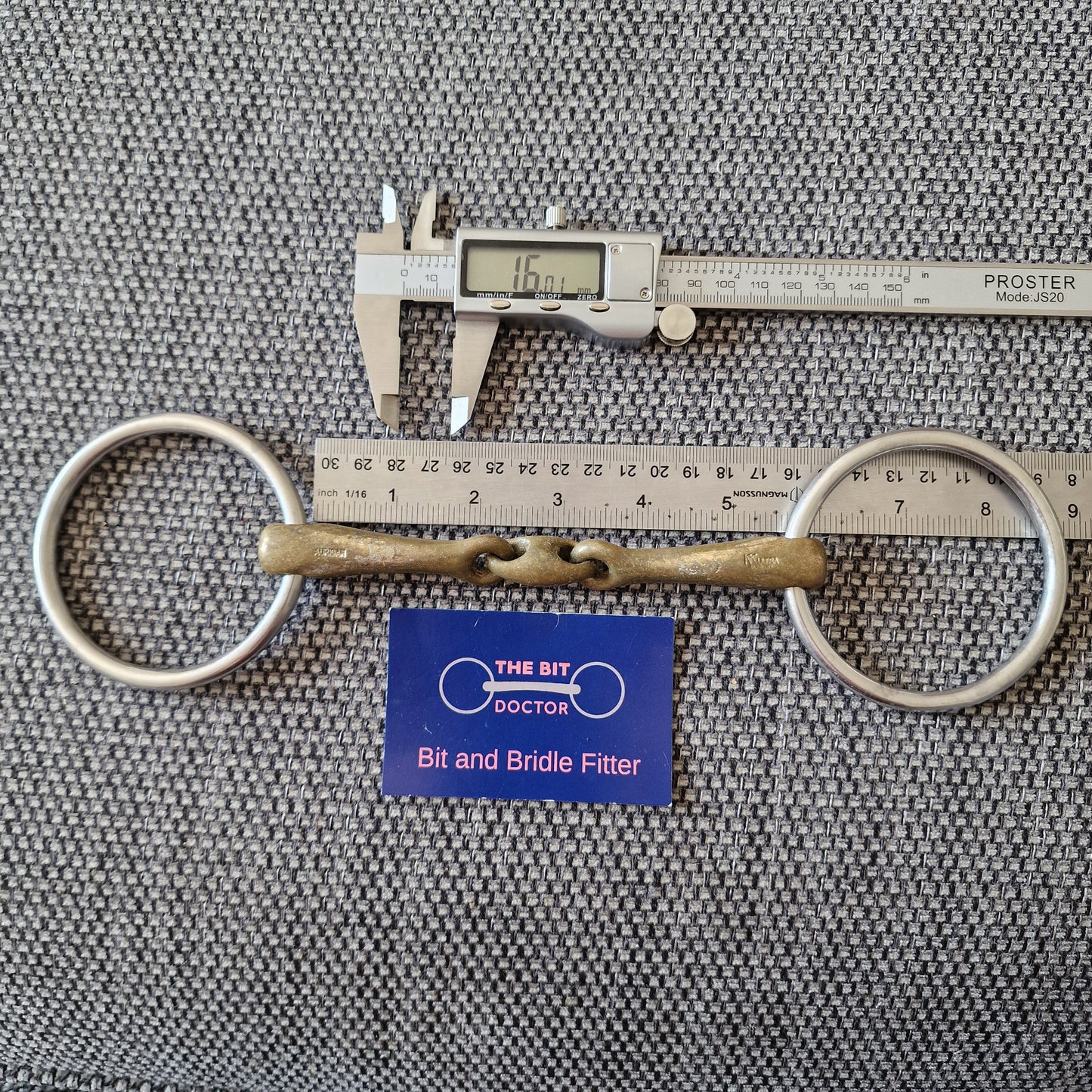 5.5" 16mm sprenger kk ultra lozenge loose ring snaffle Bit B1572