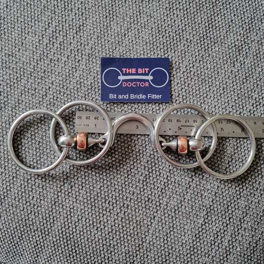 5.5" TBD custom made copper roller segundo wilson snaffle bit B6